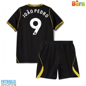 Billiga Chelsea Joao Pedro #9 Bortatröja Barn 2026-27 Kortärmad (+ Korta byxor)